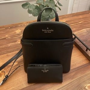 Kate Spade ‘Staci’ Dome Backpack and ‘Staci’ Large Slim Bifold Wallet - USED